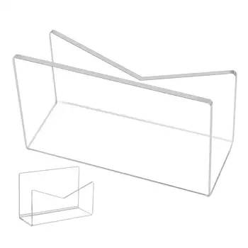 Органайзер для почты Акриловый Органайзер для конвертов Портативная Акриловая подставка для писем Сортировщик почты для рабочего стола школьных домашних офисов 0